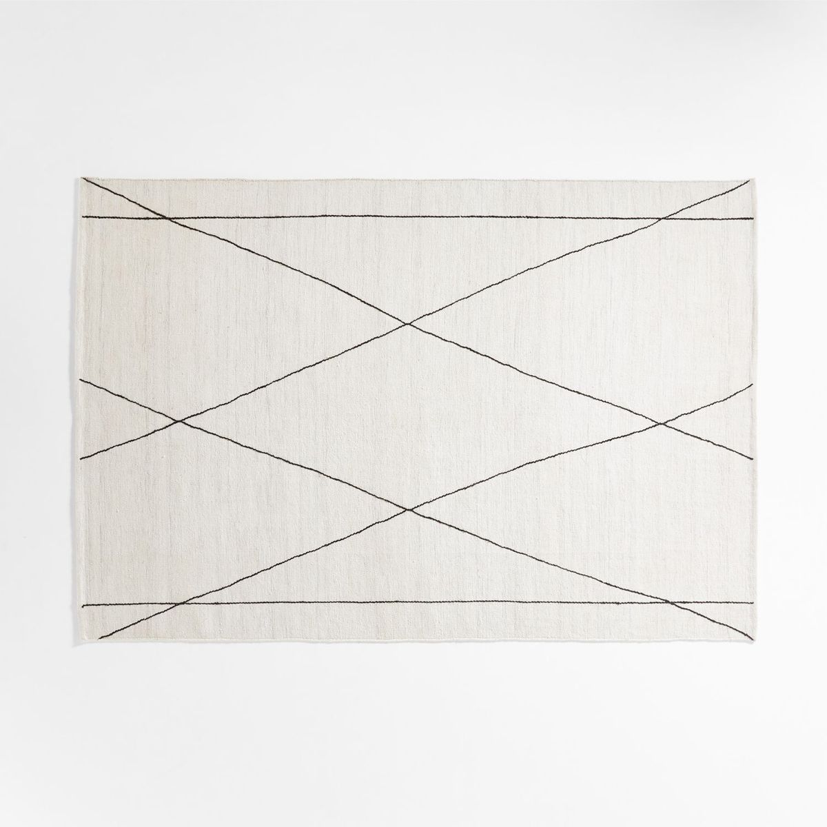 CRATE & BARREL - Alfombra Para Interiores/exteriores Geométrica Phidia Beige 183x274cm