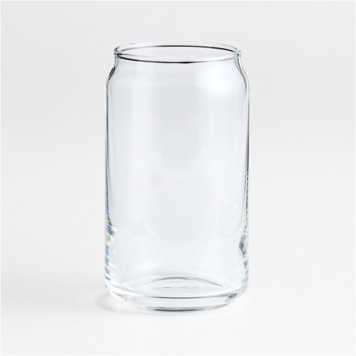 CRATE & BARREL - Vaso vidrio estilo lata de 16oz