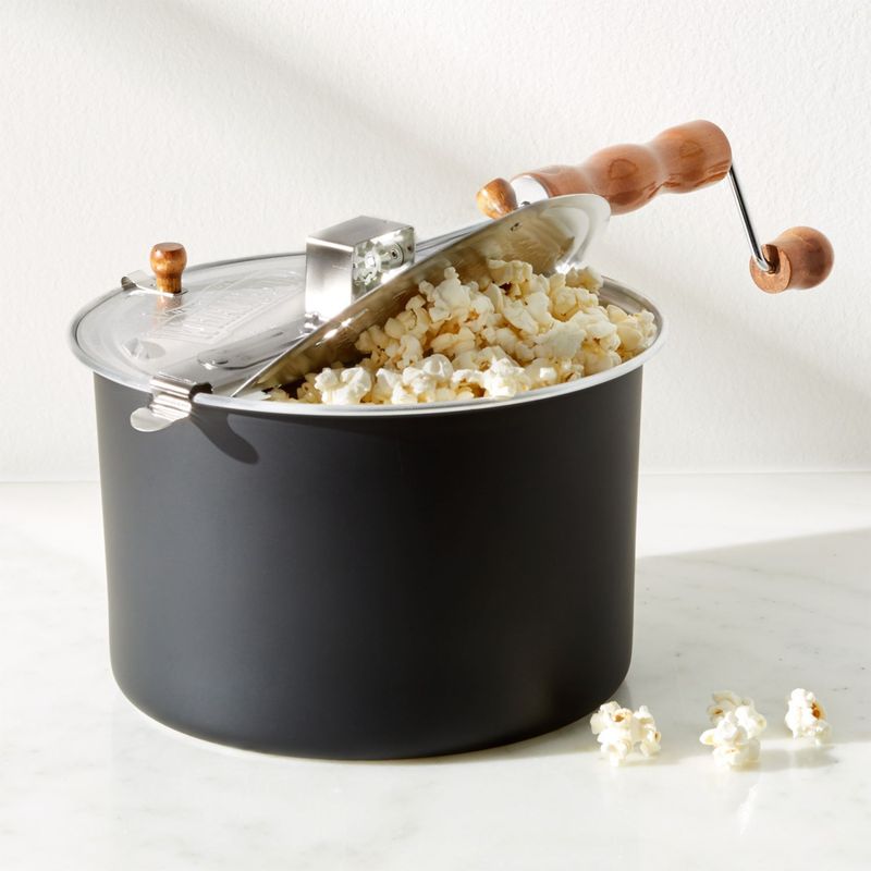 CRATE & BARREL - Olla de Popcorn Negro