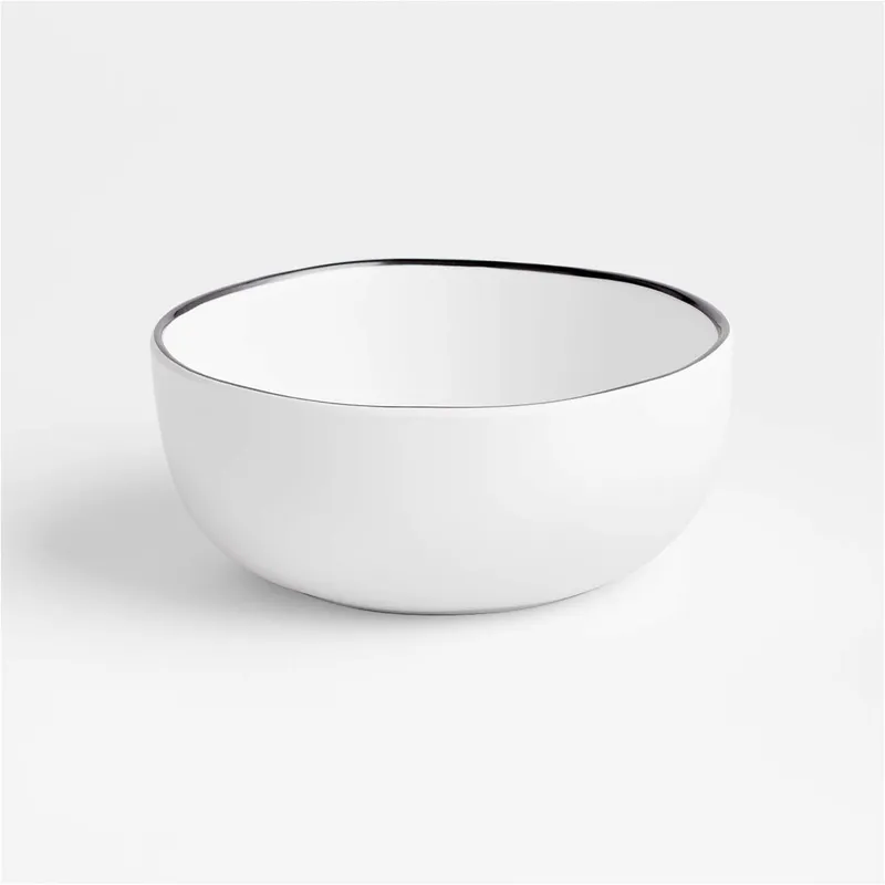 CRATE & BARREL - Bowl de Melamina Range White (por Leanne Ford)