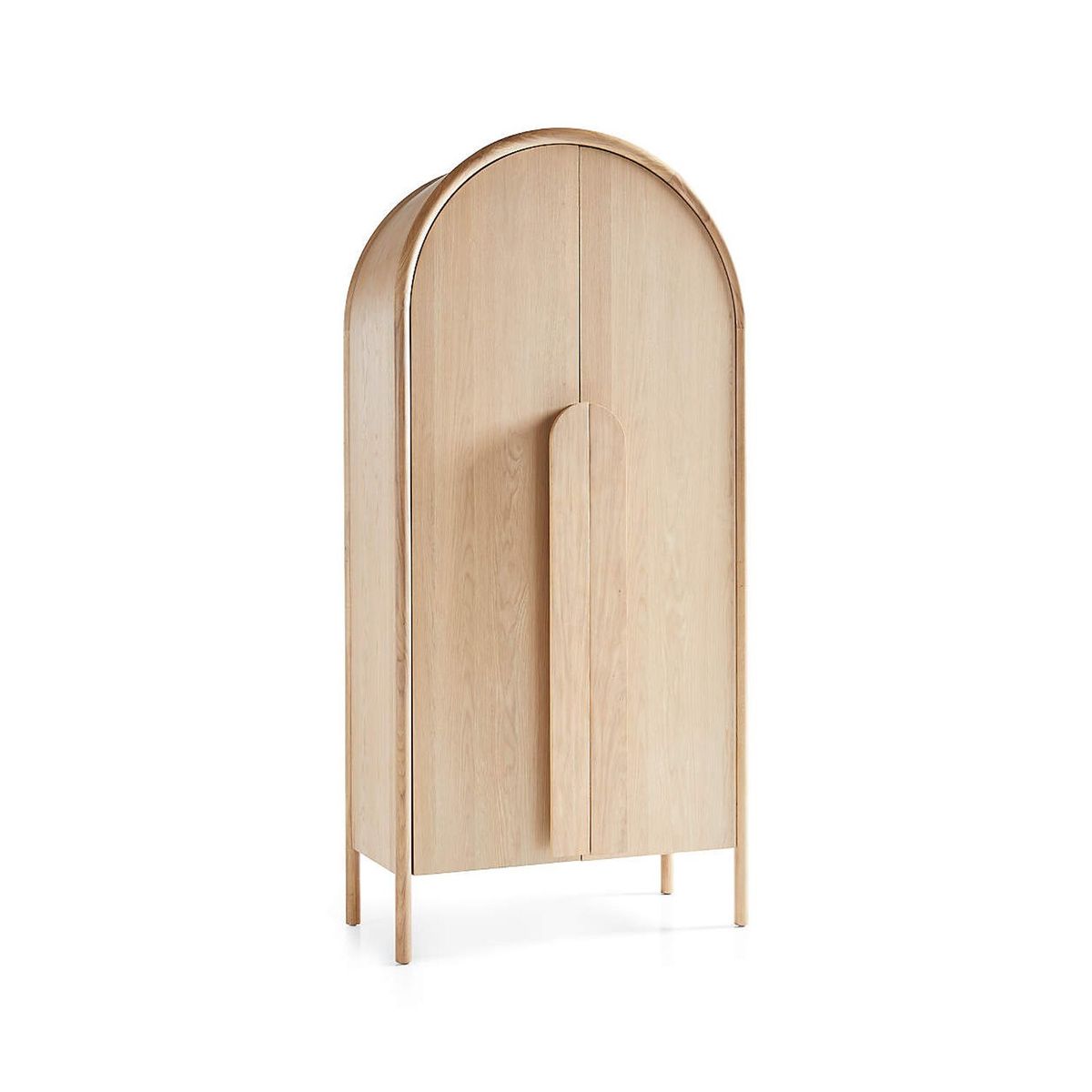 CRATE & BARREL - Estante Annie de Madera Natural con 2 Puertas