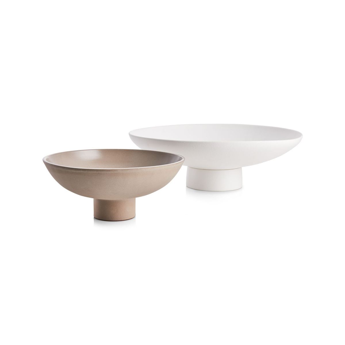 CRATE & BARREL - Bowl de Loza vidriada Sailor Blanco
