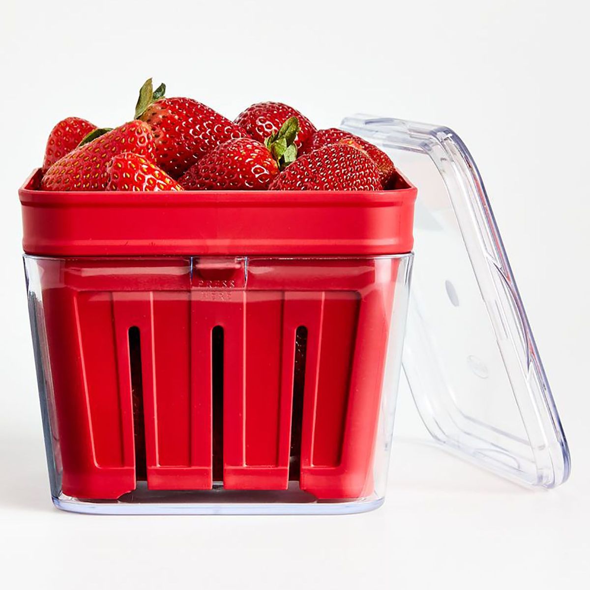 CRATE & BARREL - Canasta con Tapa para Fresas Bramble 3 Piezas