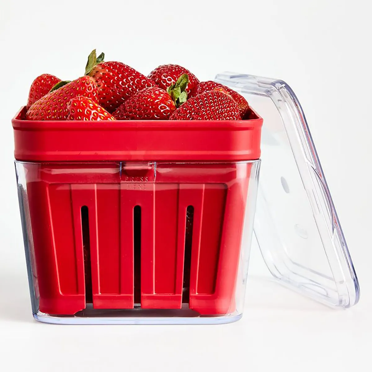 CRATE & BARREL - Canasta con Tapa para Fresas Bramble 3 Piezas