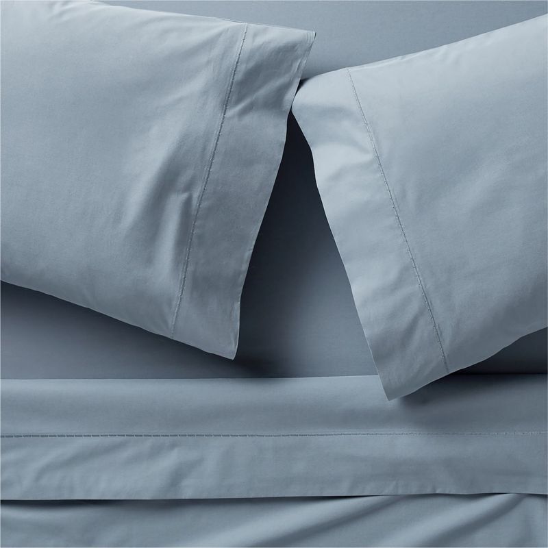 CRATE & BARREL - Juego de Sábanas Azul