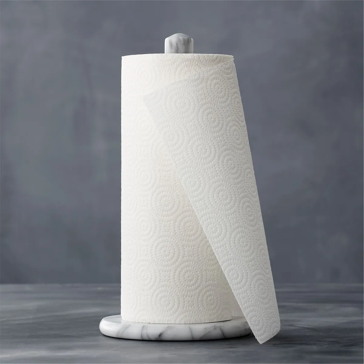 CRATE & BARREL - Soporte de Mármol para Rollo de Papel French Kitchen