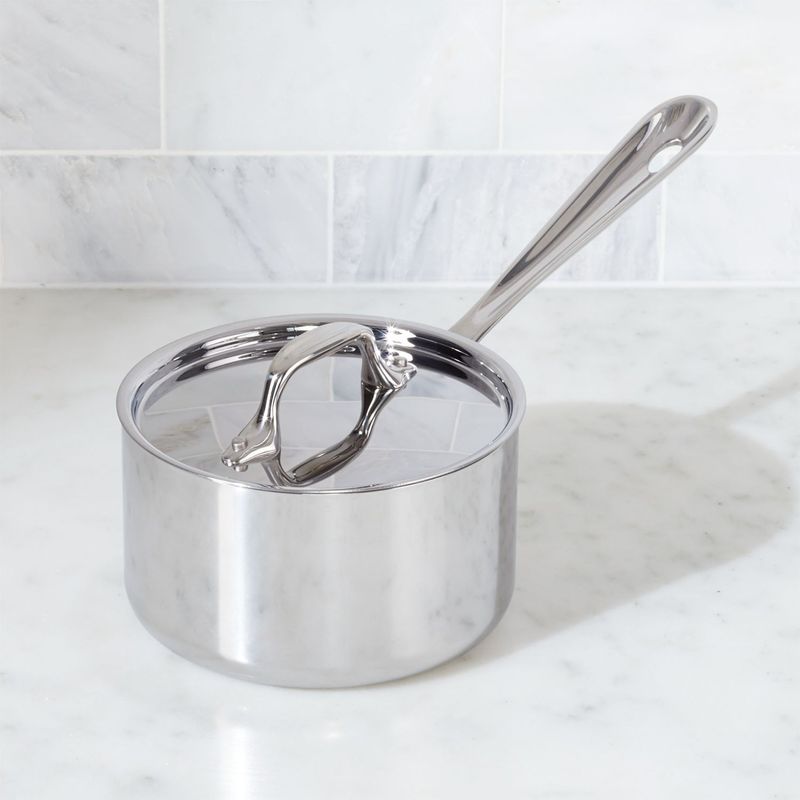 CRATE & BARREL - Cacerola de Acero Inoxidable 1.5qt ALL-CLAD