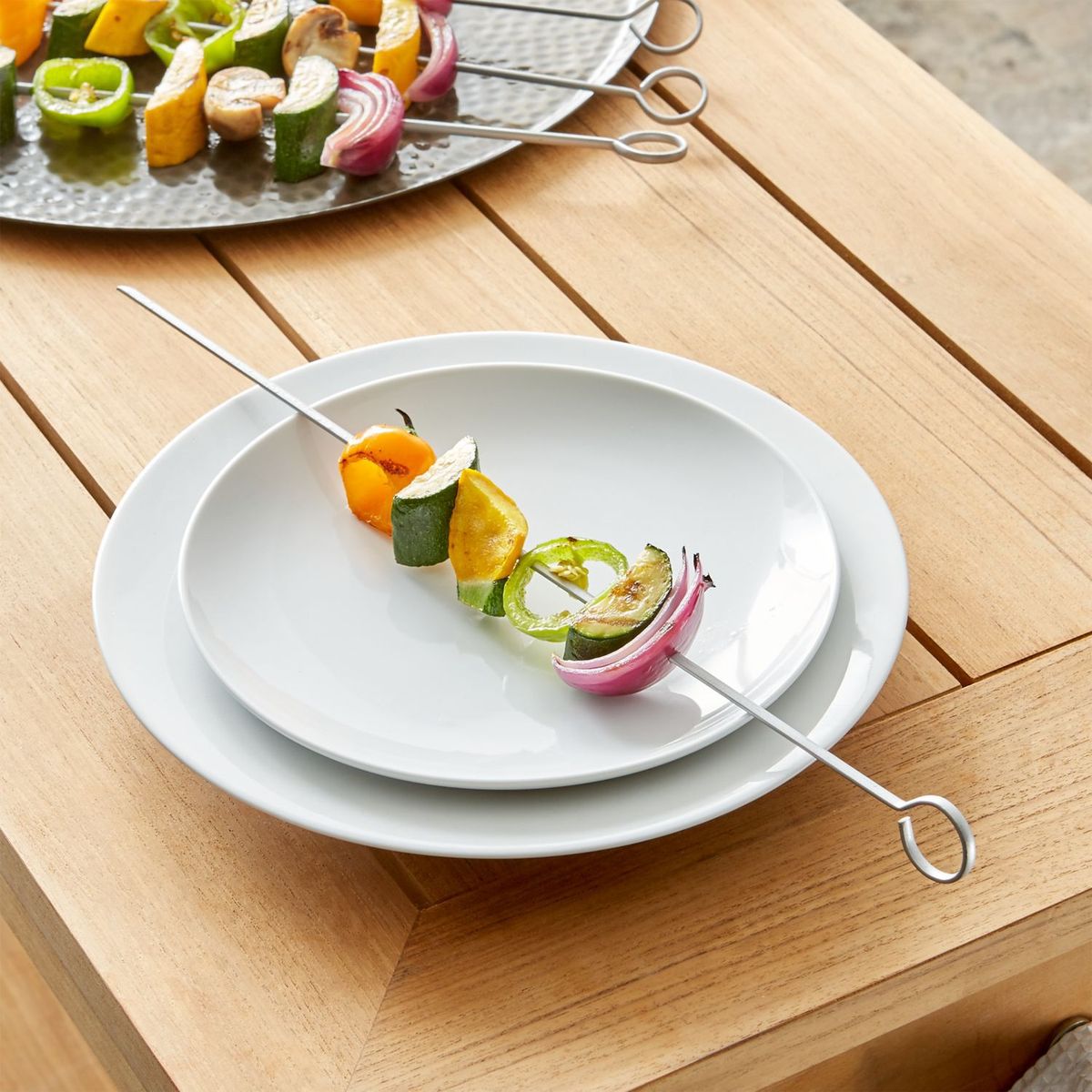 CRATE & BARREL - Brochetas Antiadherente para Parrilla