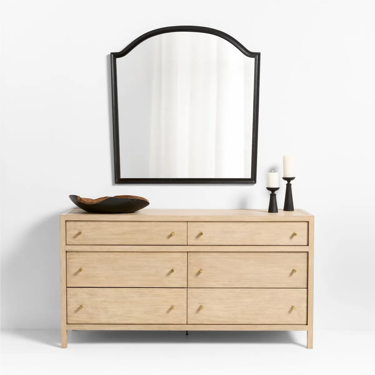 CRATE & BARREL - Espejo De Pared Manor 104x109cm