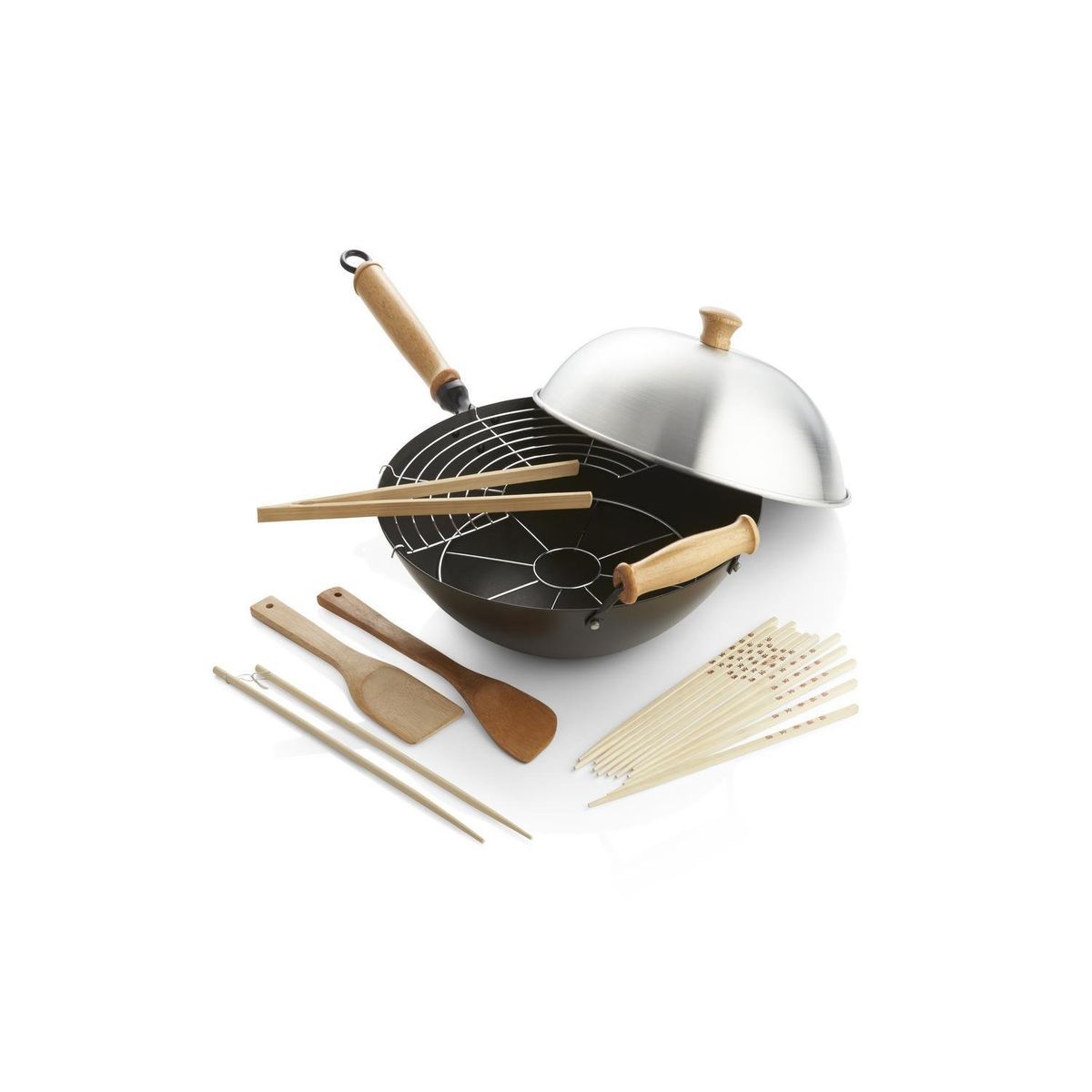CRATE & BARREL - Juego De Wok Joyce Chen 10 Piezas