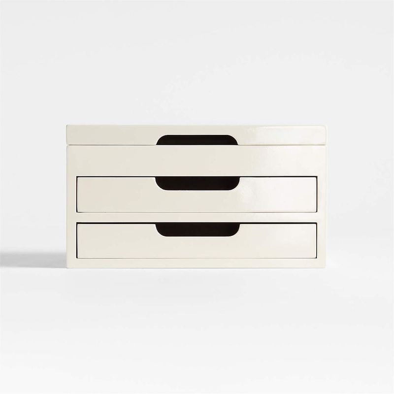 CRATE & BARREL - Joyero de Madera