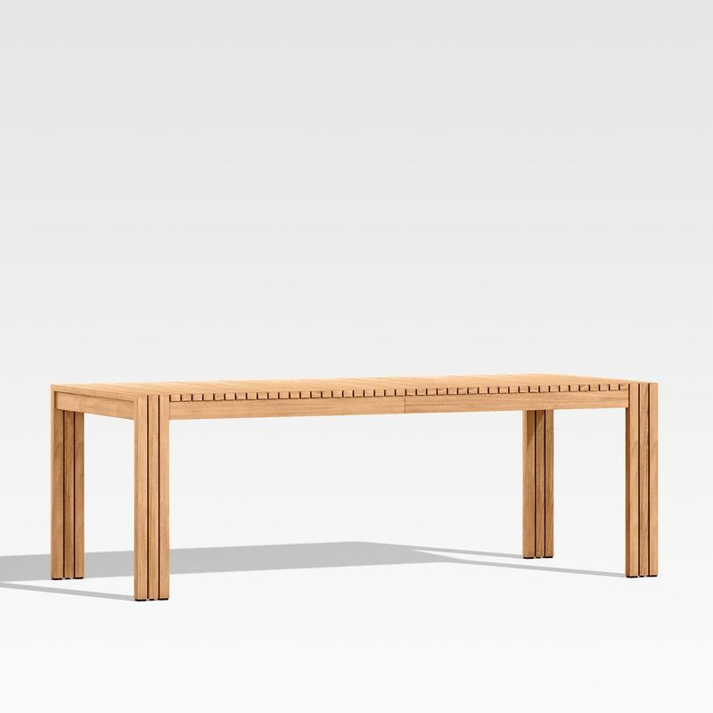 CRATE & BARREL - MESA COMEDOR EXT BATTEN TEAK NAT