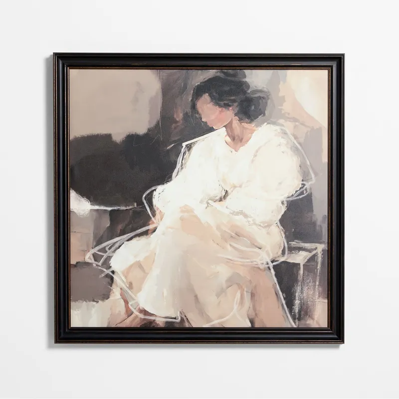 CRATE & BARREL - Cuadro "as It Was" By Kichael Bonofiglio 113x113cm