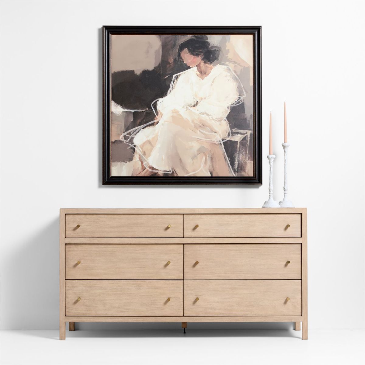 CRATE & BARREL - Cuadro "as It Was" By Kichael Bonofiglio 113x113cm