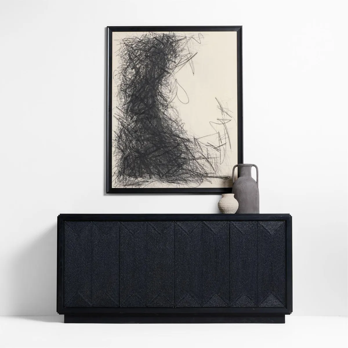 CRATE & BARREL - Cuadro "ash Etchings" 107x132cm