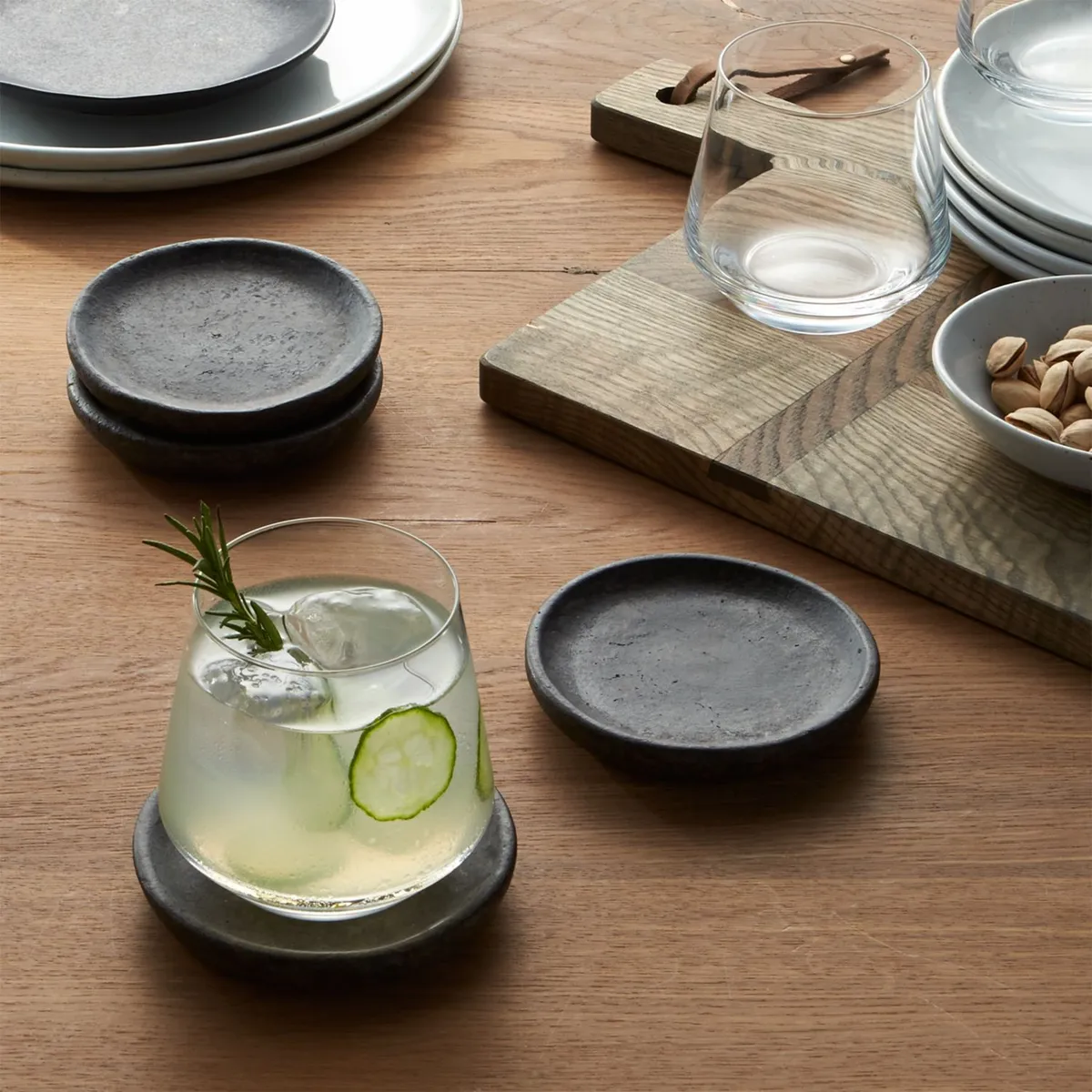 CRATE & BARREL - Juego de 4 Posavasos Cole