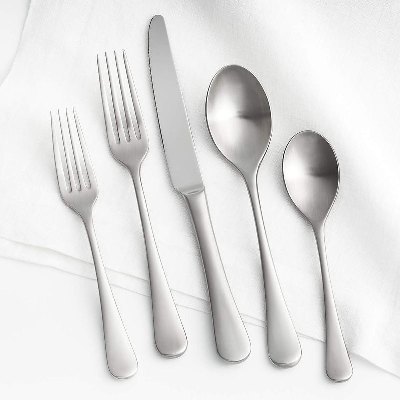 CRATE & BARREL - Set De Cubiertos De 5 Piezas Caesna Satin