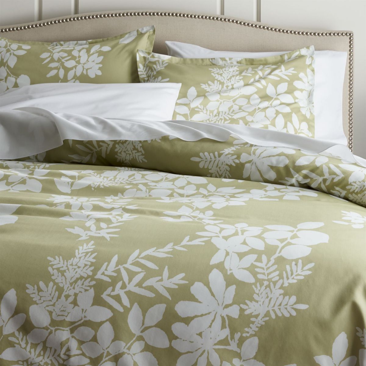 CRATE & BARREL - Funda Duvet Full/Queen Marimekko Kukkula Verde