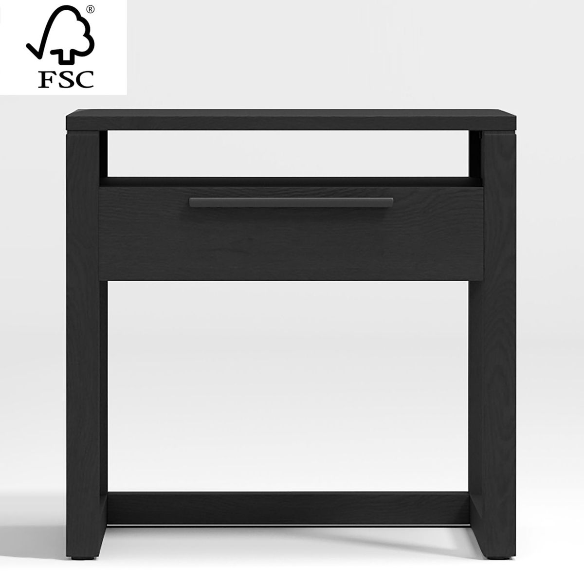 CRATE & BARREL - Mesa de Noche Linea 1 Cajón