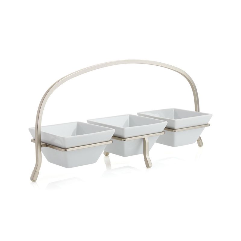 CRATE & BARREL - Servidor de 3 partes Cambridge