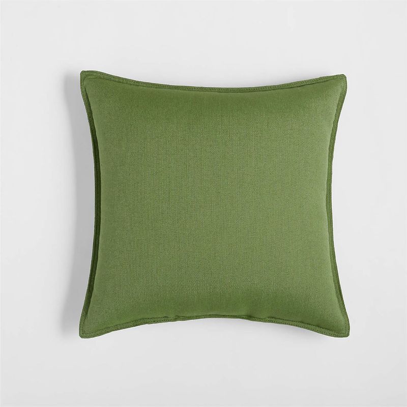CRATE & BARREL - Funda de Cojín Verde de Terraza 51x51cm