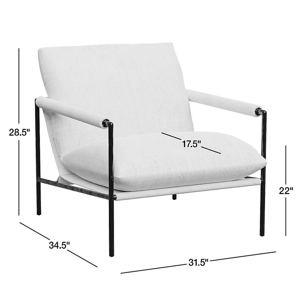 CRATE & BARREL - Butaca Valle 1 Cuerpo