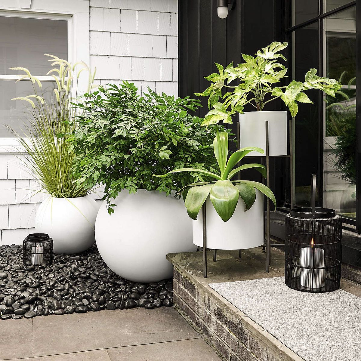 CRATE & BARREL - Maceta Sphere 44x51cm