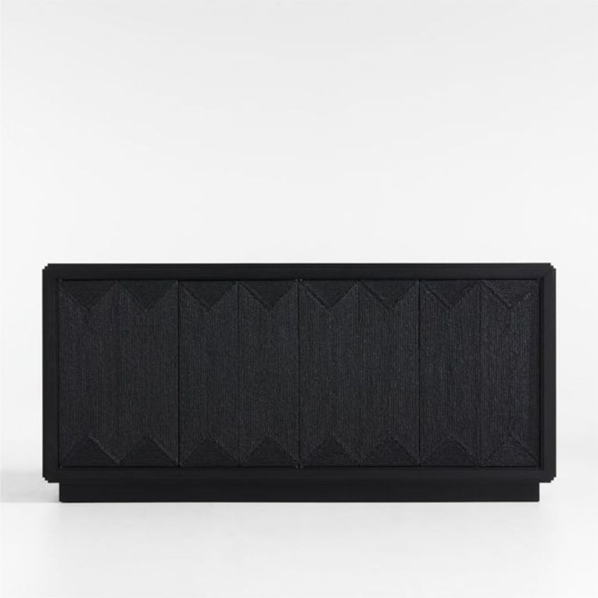 CRATE & BARREL - Aparador Roseau De Madera Negra Carbón