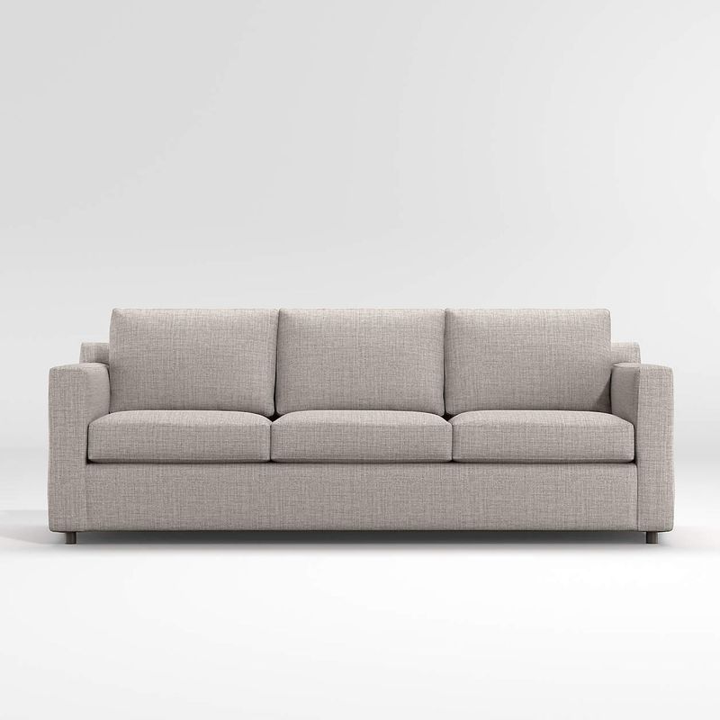 CRATE & BARREL - Sofá de Brazo Recto de 3 Asientos Barrett II