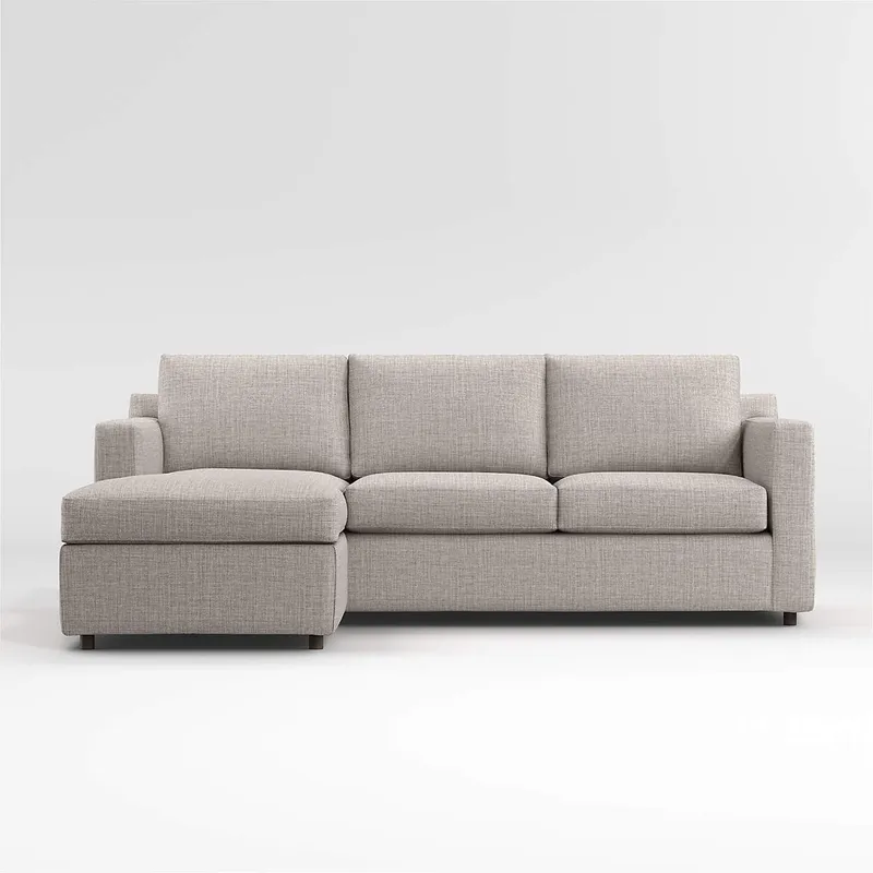 CRATE & BARREL - Seccional Reversible Barrett II 4 Cuerpos