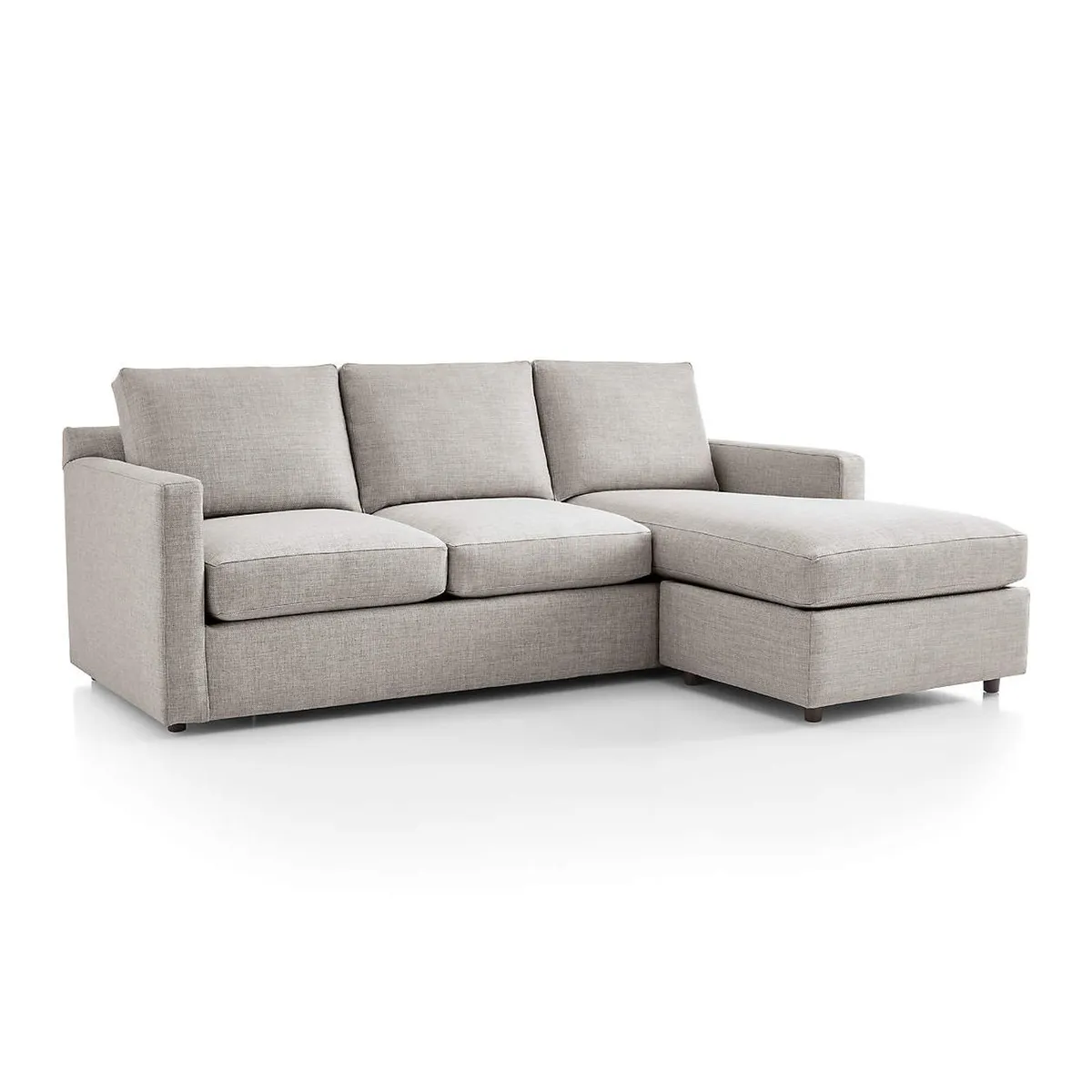CRATE & BARREL - Seccional Reversible Barrett II 4 Cuerpos