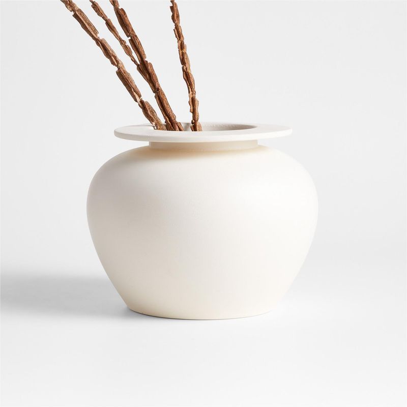 CRATE & BARREL - Florero Plateia 19cm