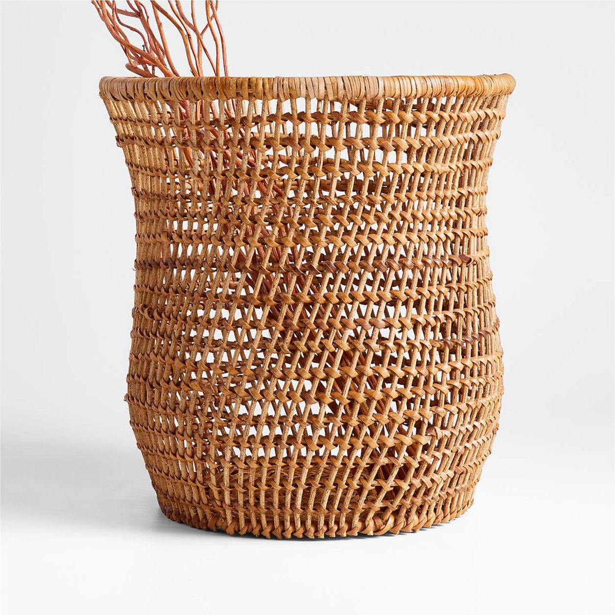 CRATE & BARREL - Jarrón Tejido Algarve 31cm