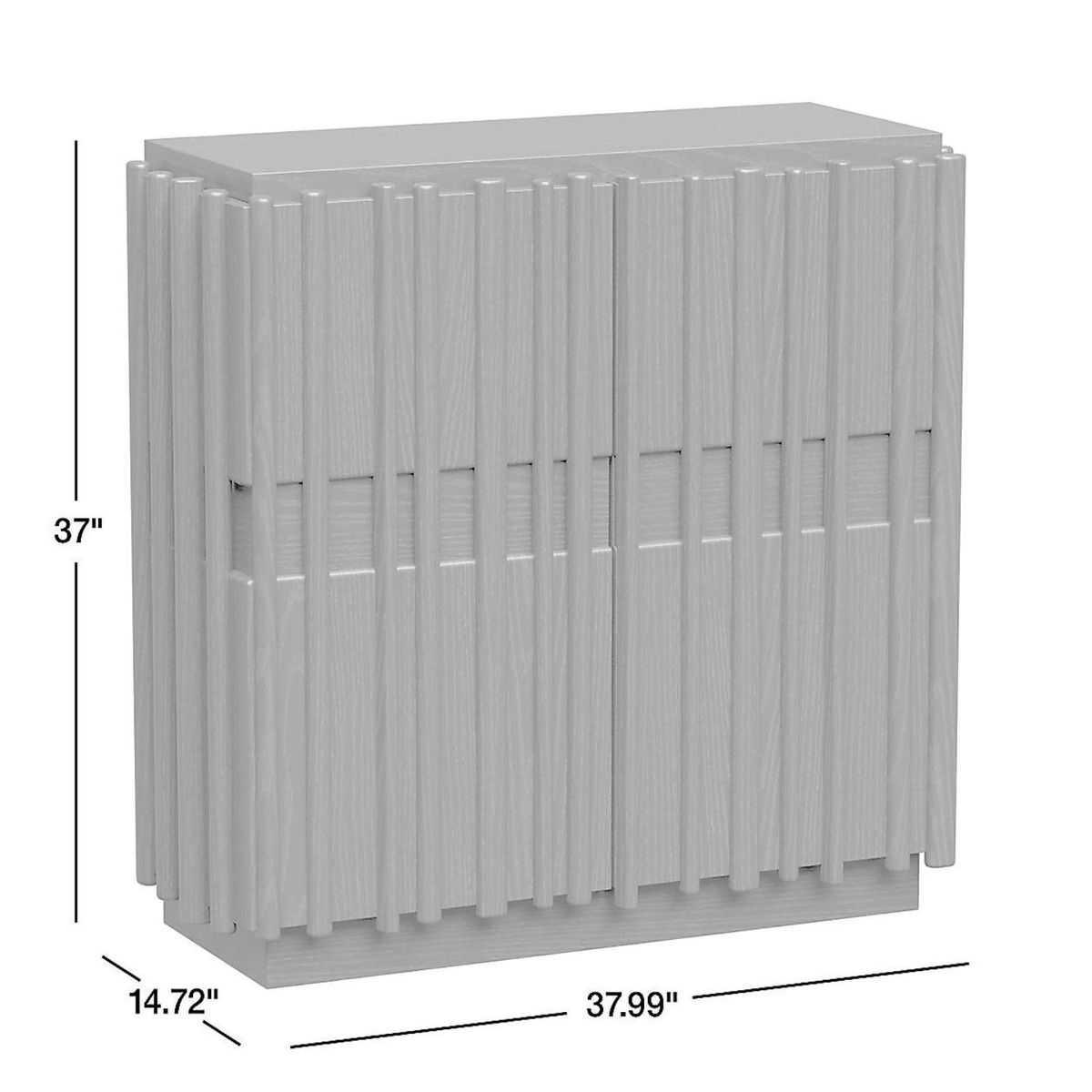CRATE & BARREL - Gabinete De Almacenamiento De Madera De Fresno Ebonizado Bardi