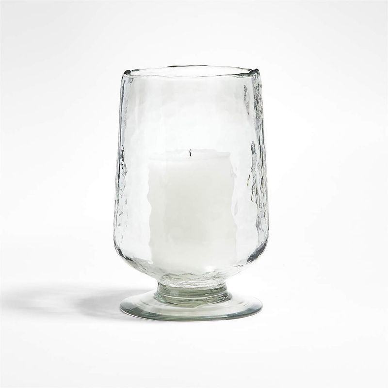 CRATE & BARREL - Portavelas Mediano De Cristal Bergen