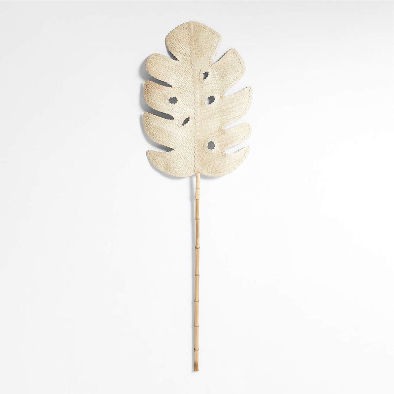CRATE & BARREL - Rama Flor Ratán Monstera 117cm