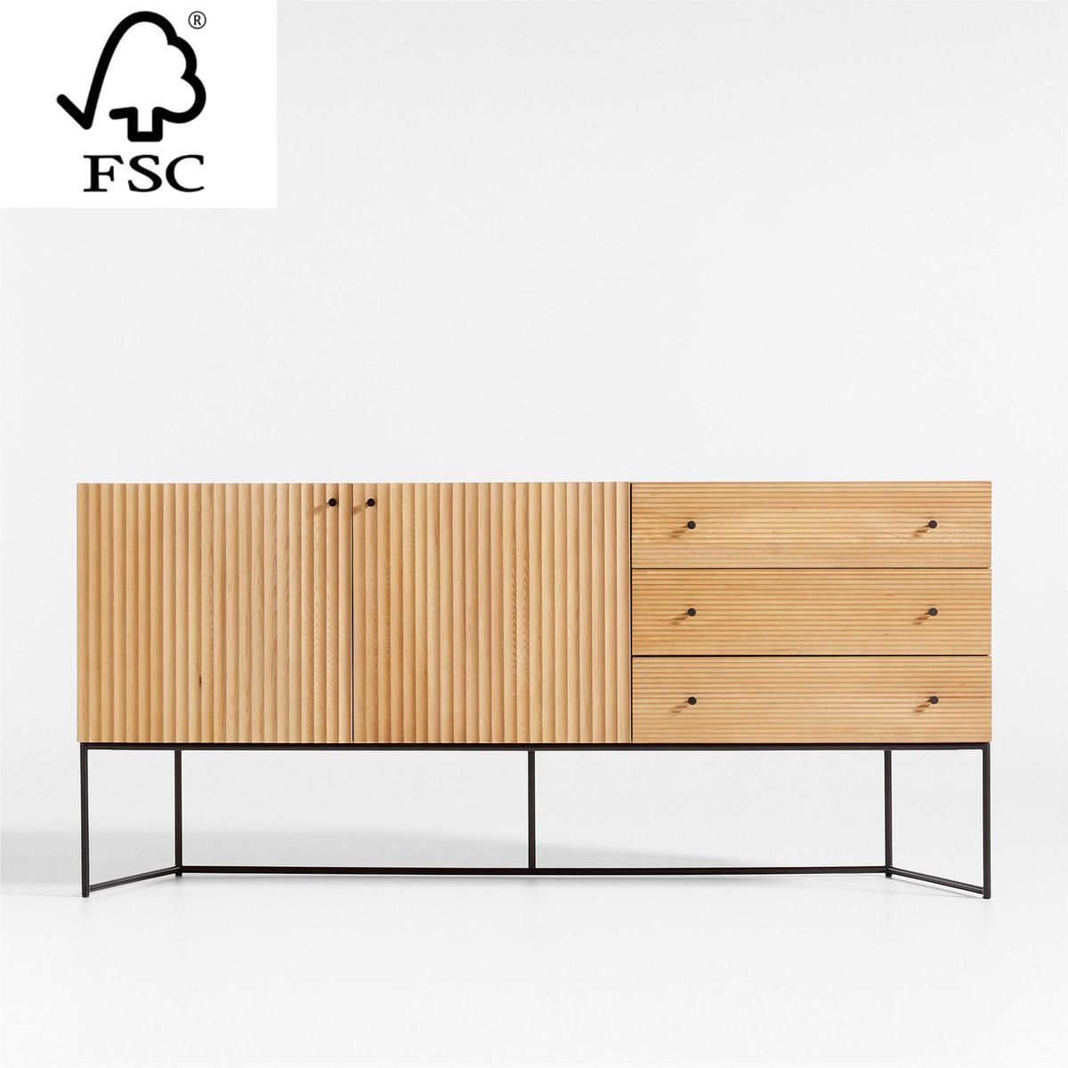 CRATE & BARREL - Consola Multimedia Evie 70"