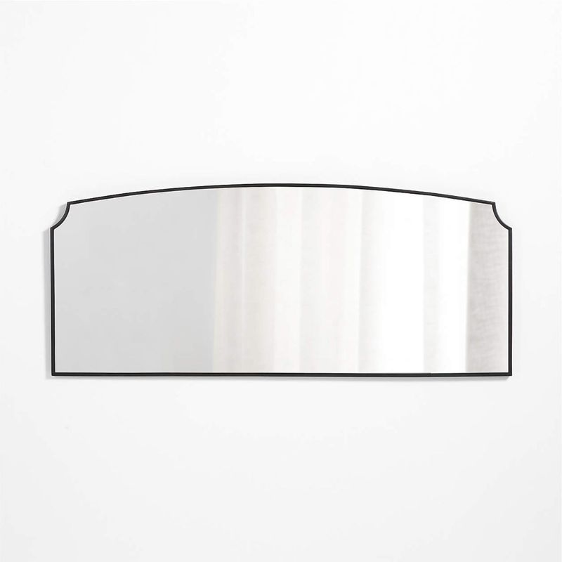 CRATE & BARREL - Espejo De Pared Largo Negro Emmy