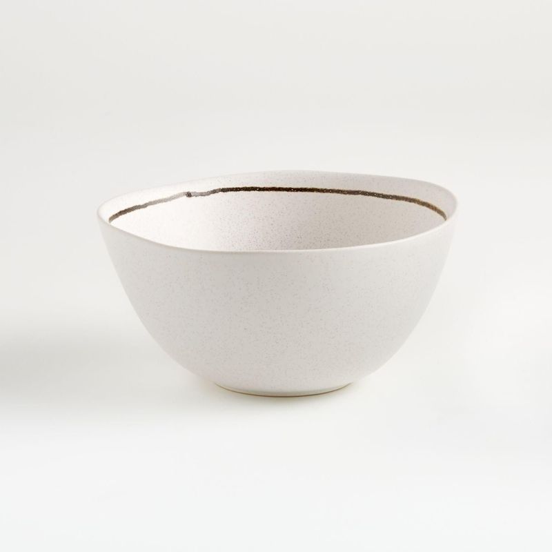 CRATE & BARREL - Tazón de Cereal Blanco Stella
