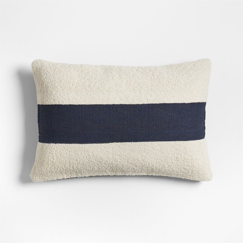 CRATE & BARREL - Funda De Cojín Biella Blend Indigo 61x41cm