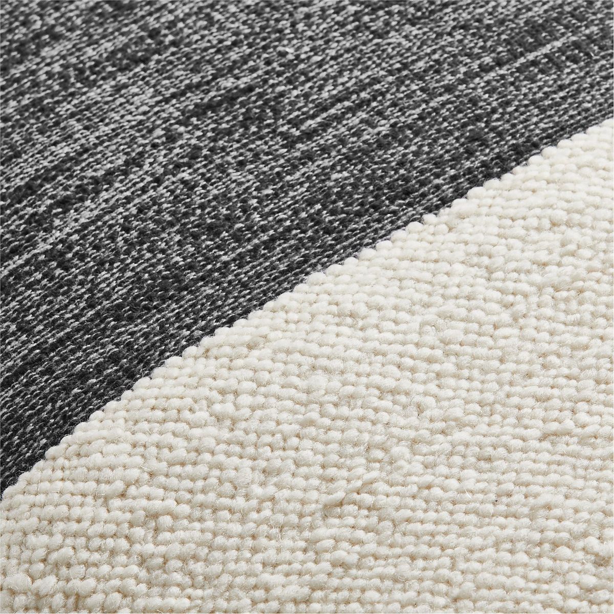 CRATE & BARREL - Funda De Cojín Biella Blend Negro 58x58cm