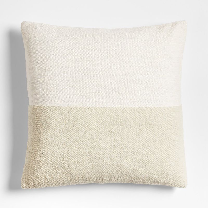 CRATE & BARREL - Funda De Cojín Biella Blend Ivory 58x58cm