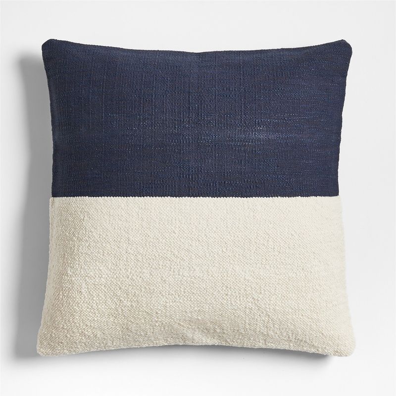 CRATE & BARREL - Funda De Cojín Biella Blend Indigo 58x58cm