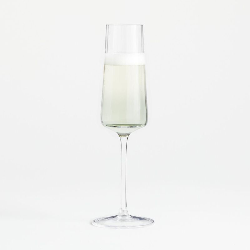CRATE & BARREL - Copa de champán óptica Ezra
