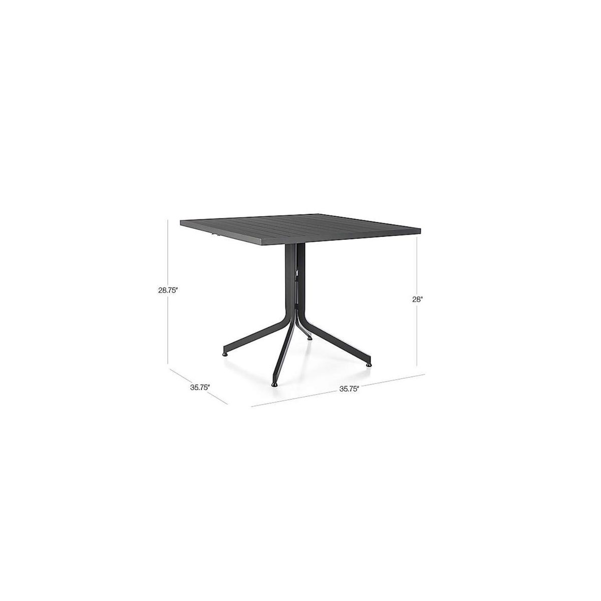CRATE & BARREL - Mesa de Comedor Plegable Lanai de Terraza