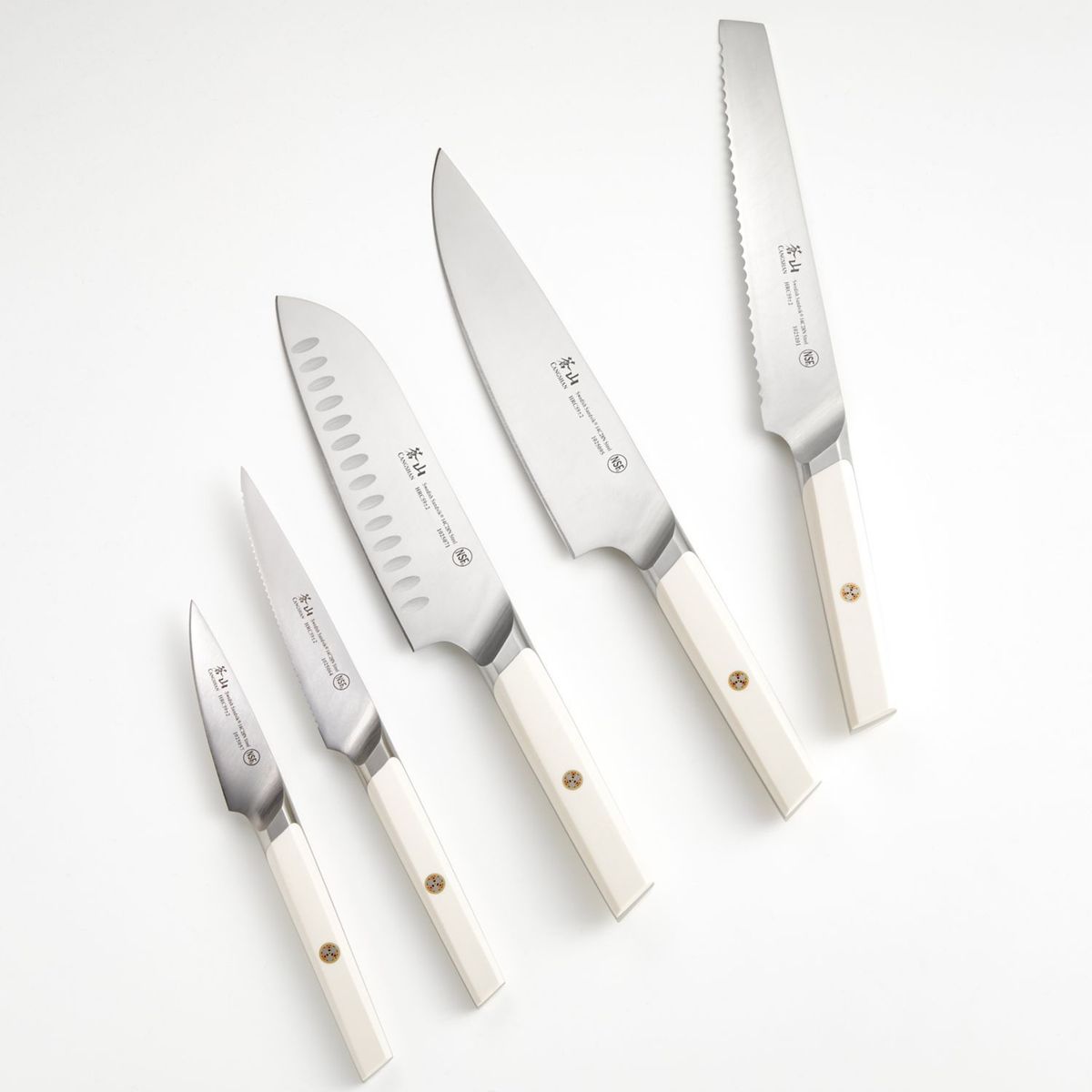 CRATE & BARREL - Set de Bloque de Cuchillos de 6 Piezas Cangshan 