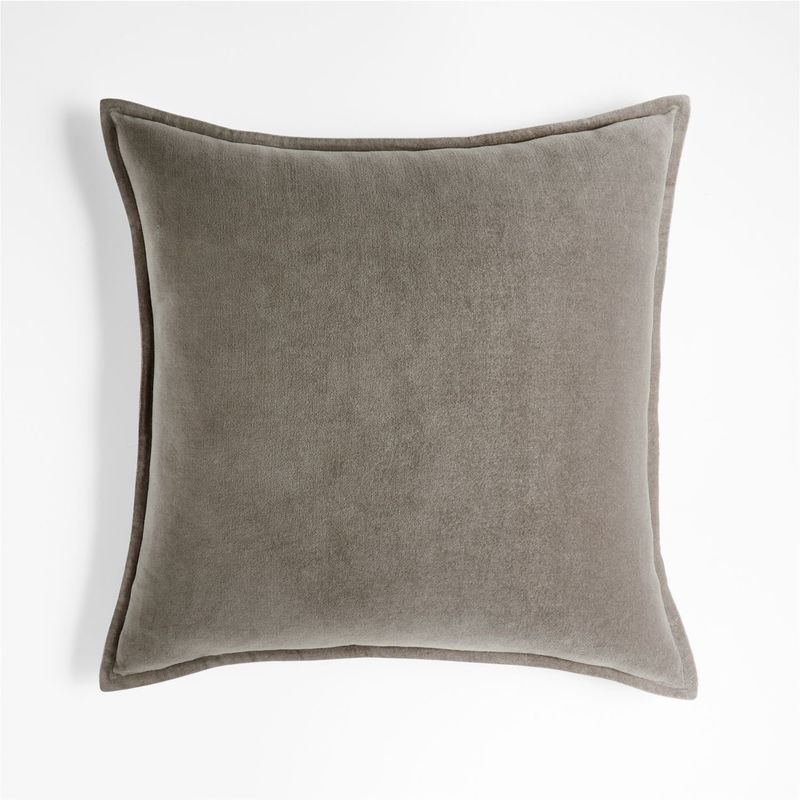 CRATE & BARREL - Funda de Cojín de Terciopelo 51x51cm