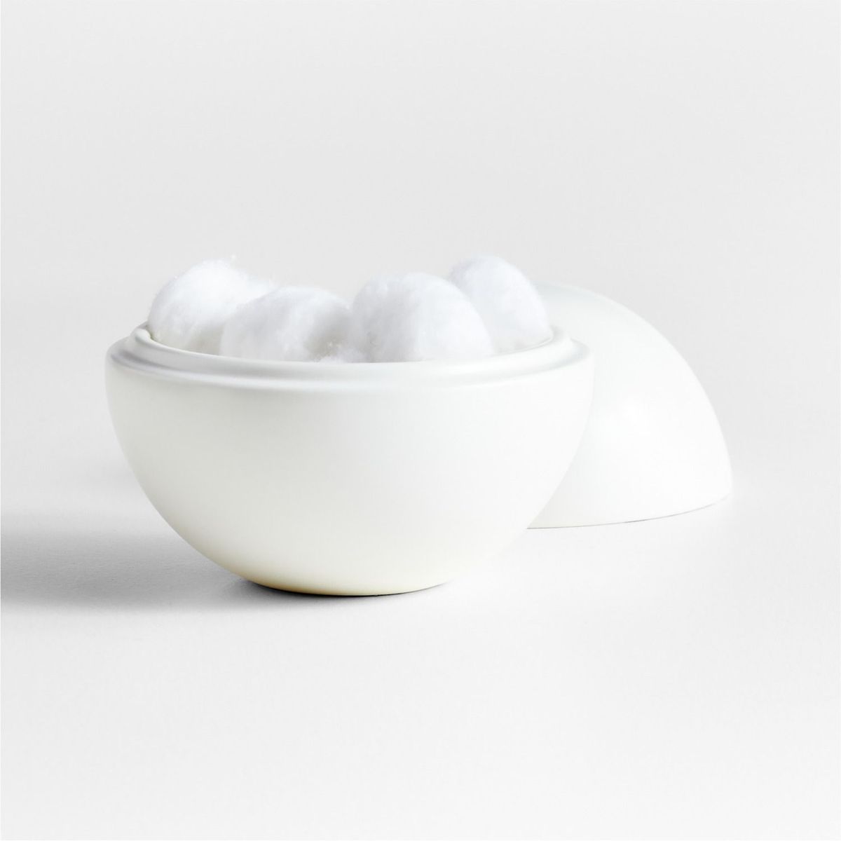 CRATE & BARREL - Frasco Blanco De Cerámica Eli