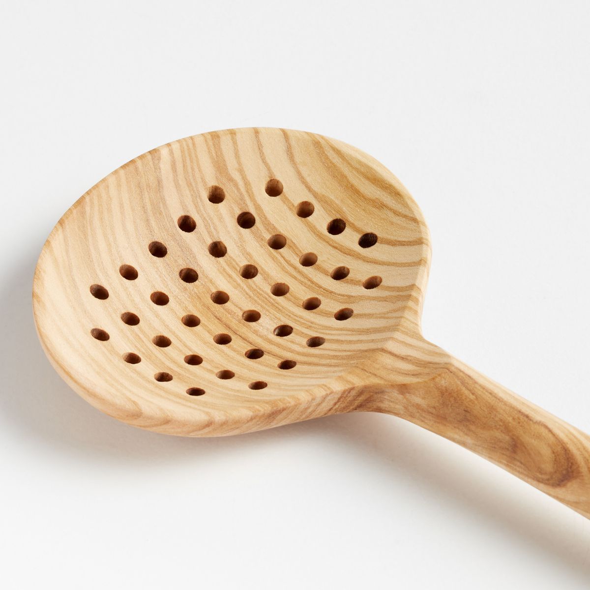 CRATE & BARREL - Cuchara Ranurada De Madera