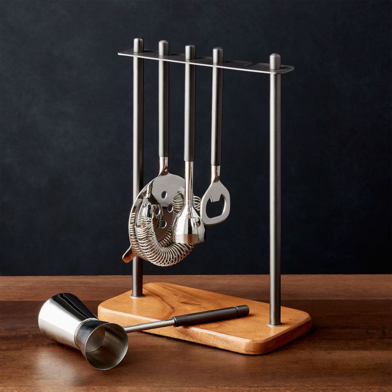 CRATE & BARREL - Set de utensilio para bar Fenton